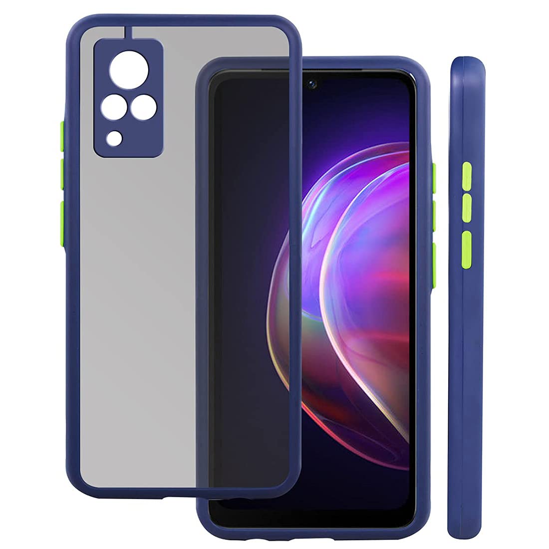 Smoke Back Case Cover for Vivo V21 5G