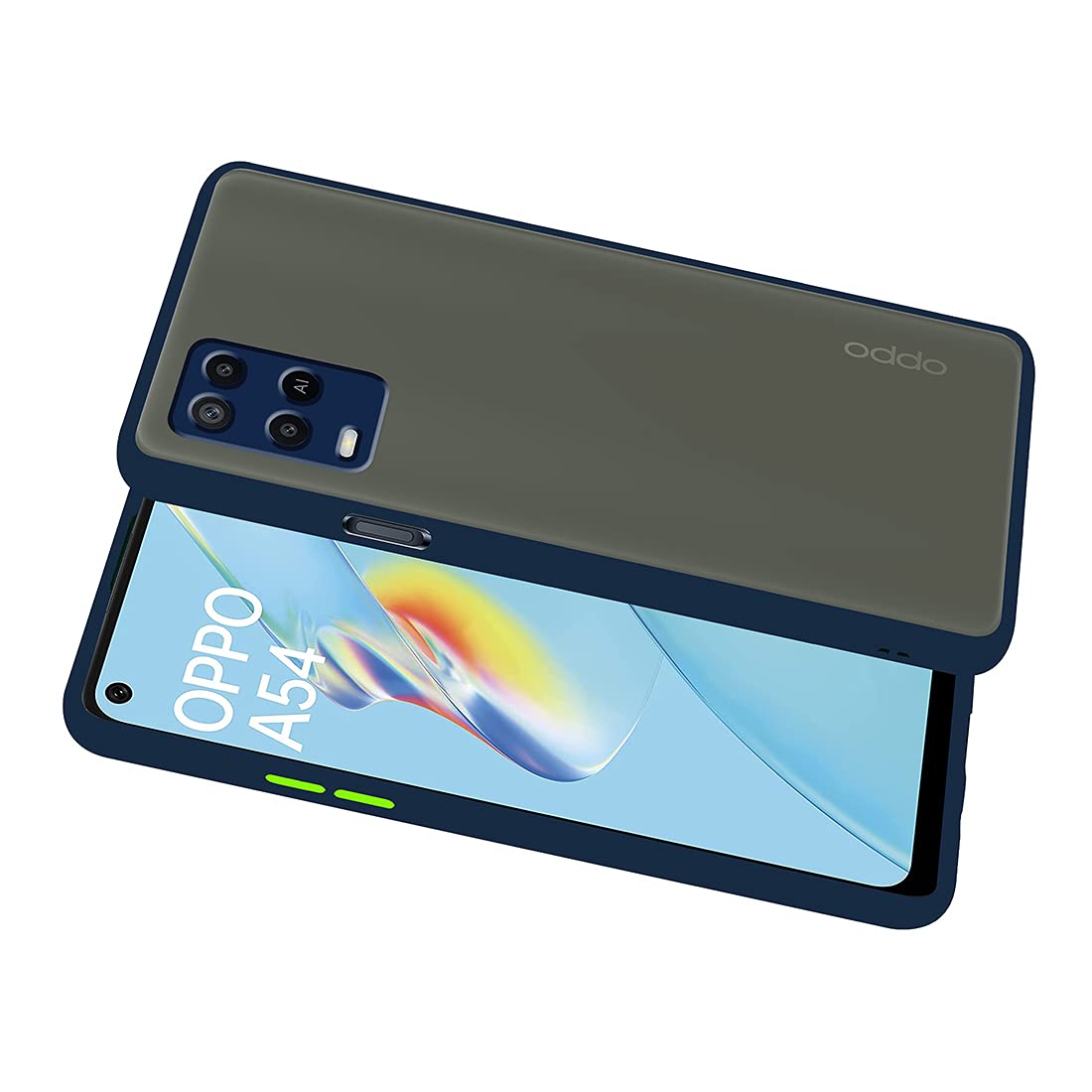 Smoke Back Case Cover for Oppo A54 4G