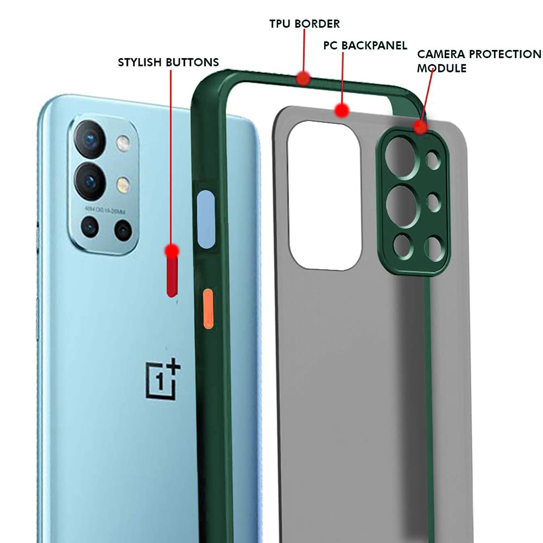 Smoke Back Case Cover for OnePlus 9R