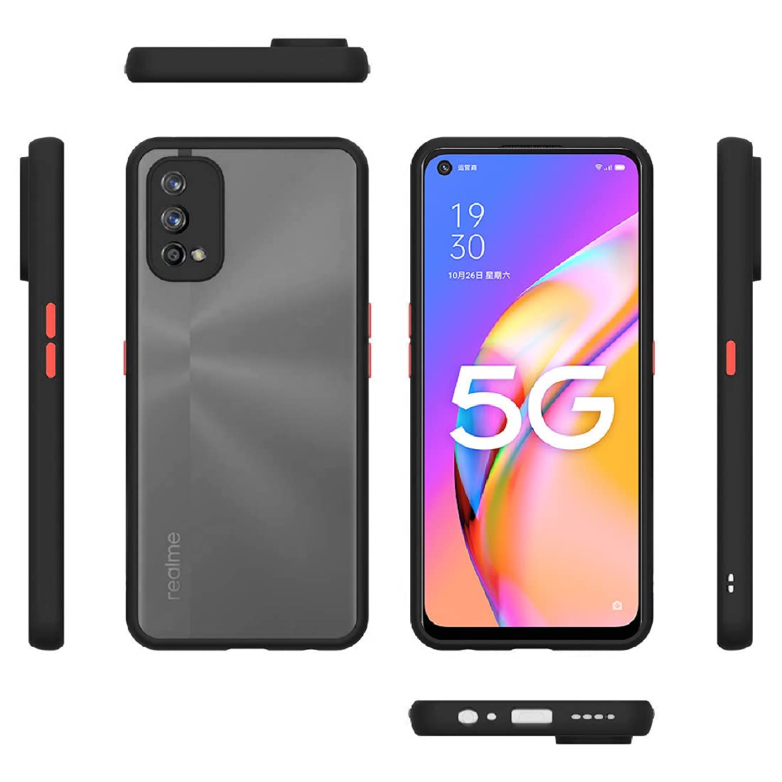 Smoke Back Case Cover for Oppo A93 5G