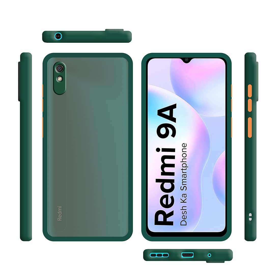 Smoke Back Case Cover for Mi Redmi 9A / Redmi 9i