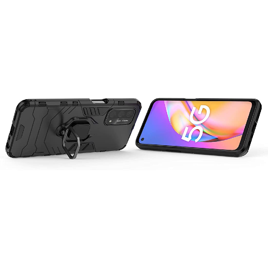 Hybrid Rugged Armor Kickstand Case for Oppo A93 5G