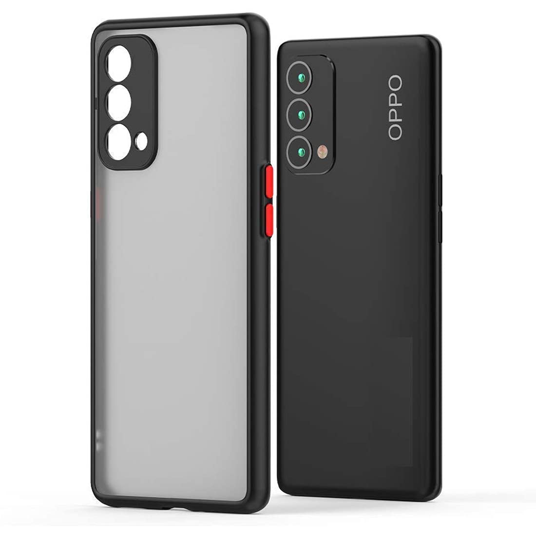 Smoke Back Case Cover for Oppo A74 5G