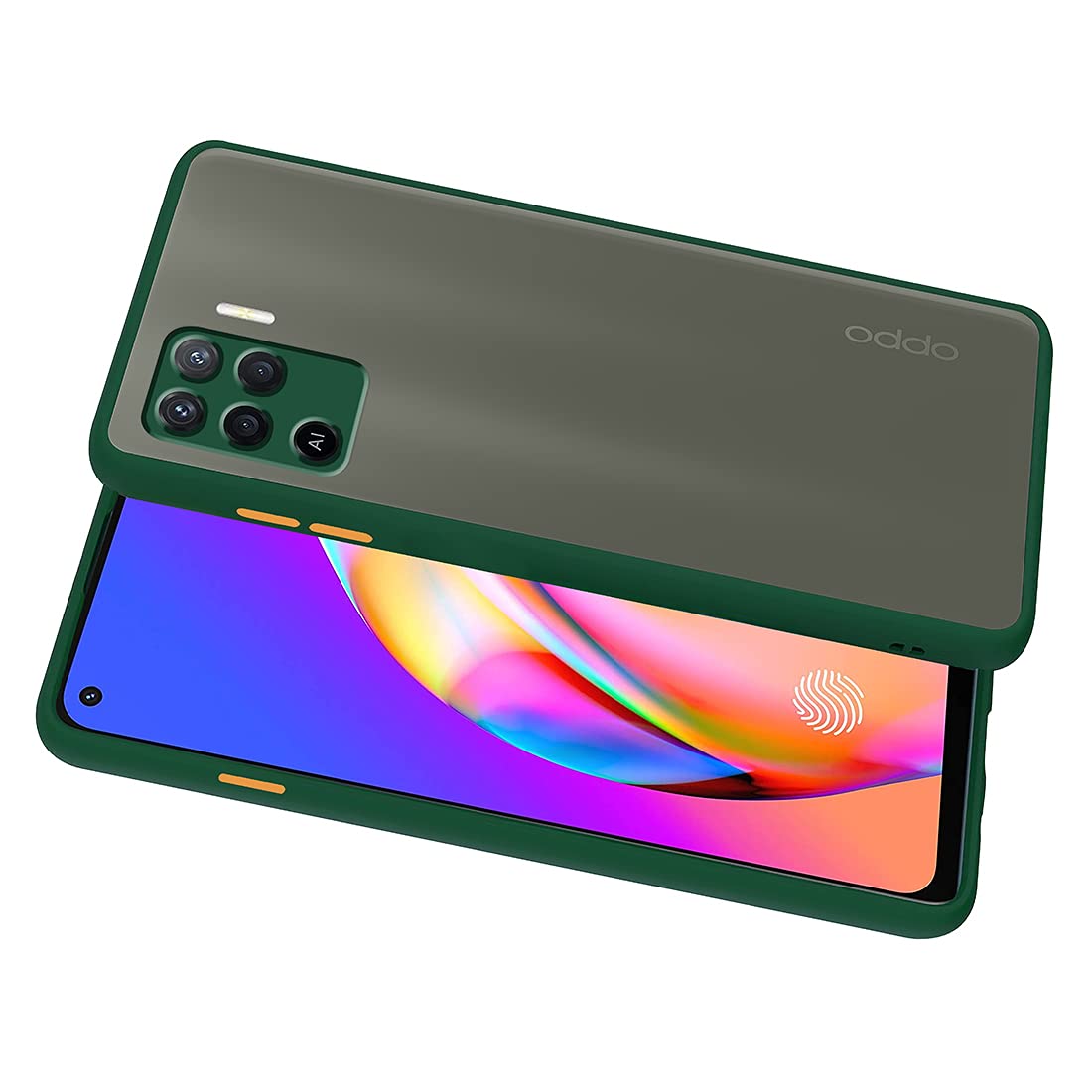 Smoke Back Case Cover for Oppo A94 4G