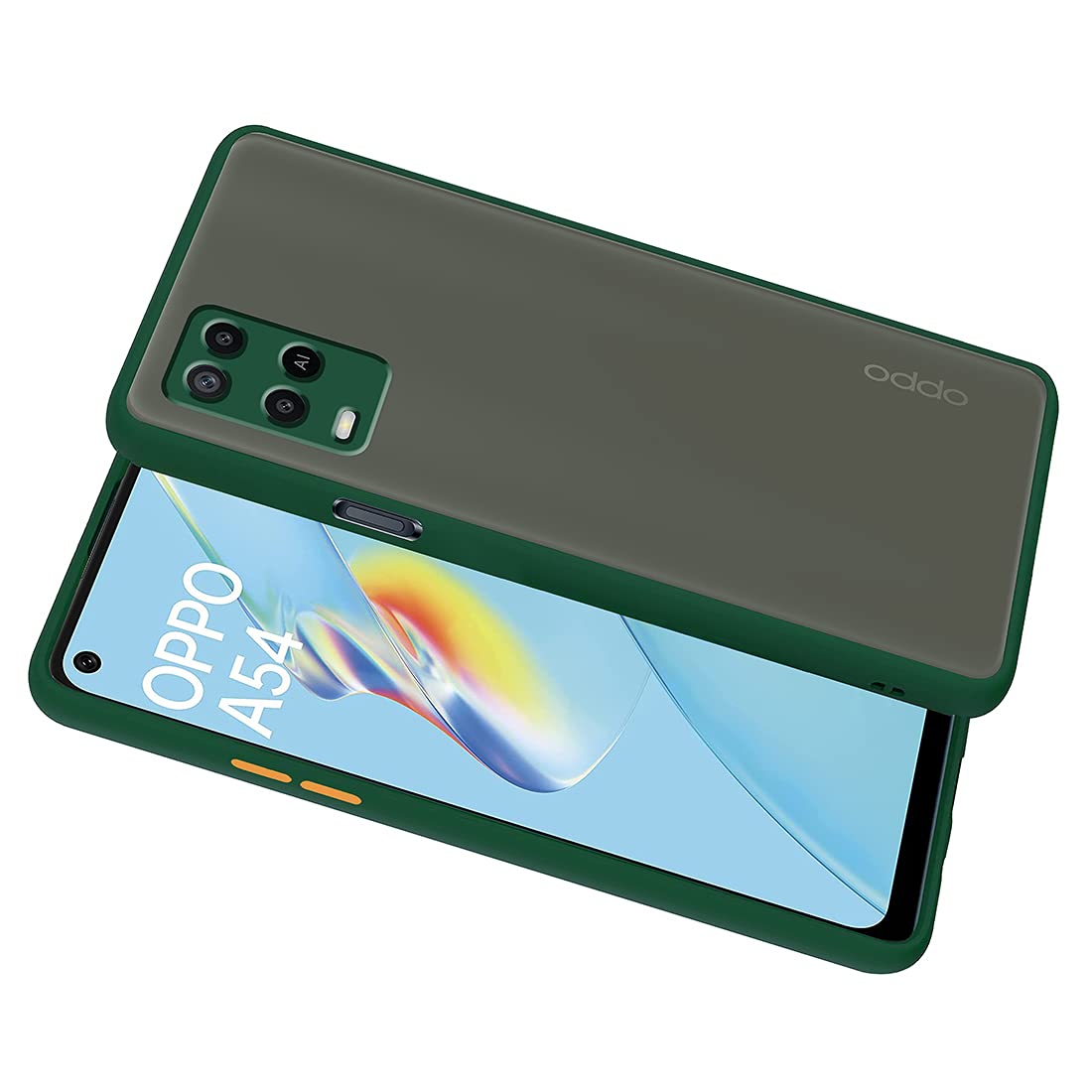Smoke Back Case Cover for Oppo A54 4G