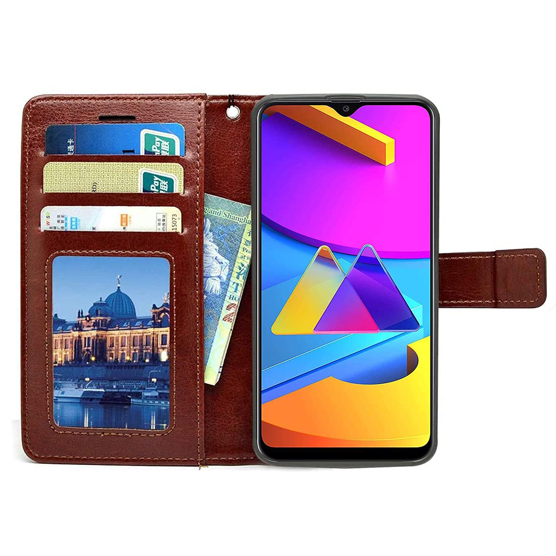 Premium Wallet Flip Cover for Samsung Galaxy A20