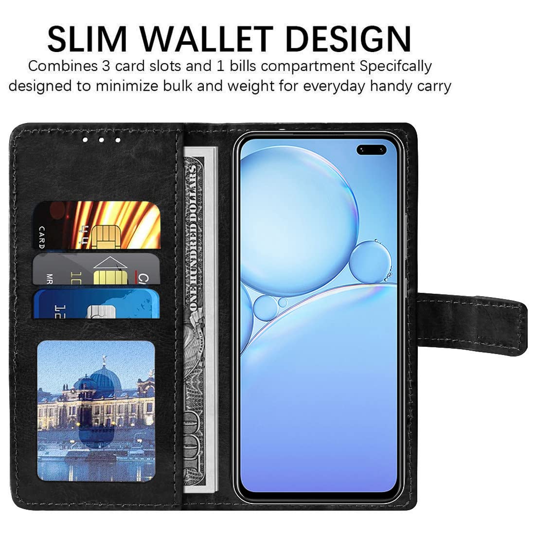 Premium Wallet Flip Cover for Vivo V19