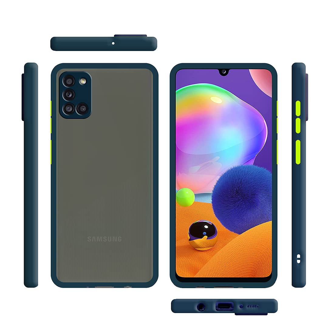 Smoke Back Case Cover for Samsung Galaxy A31 4G