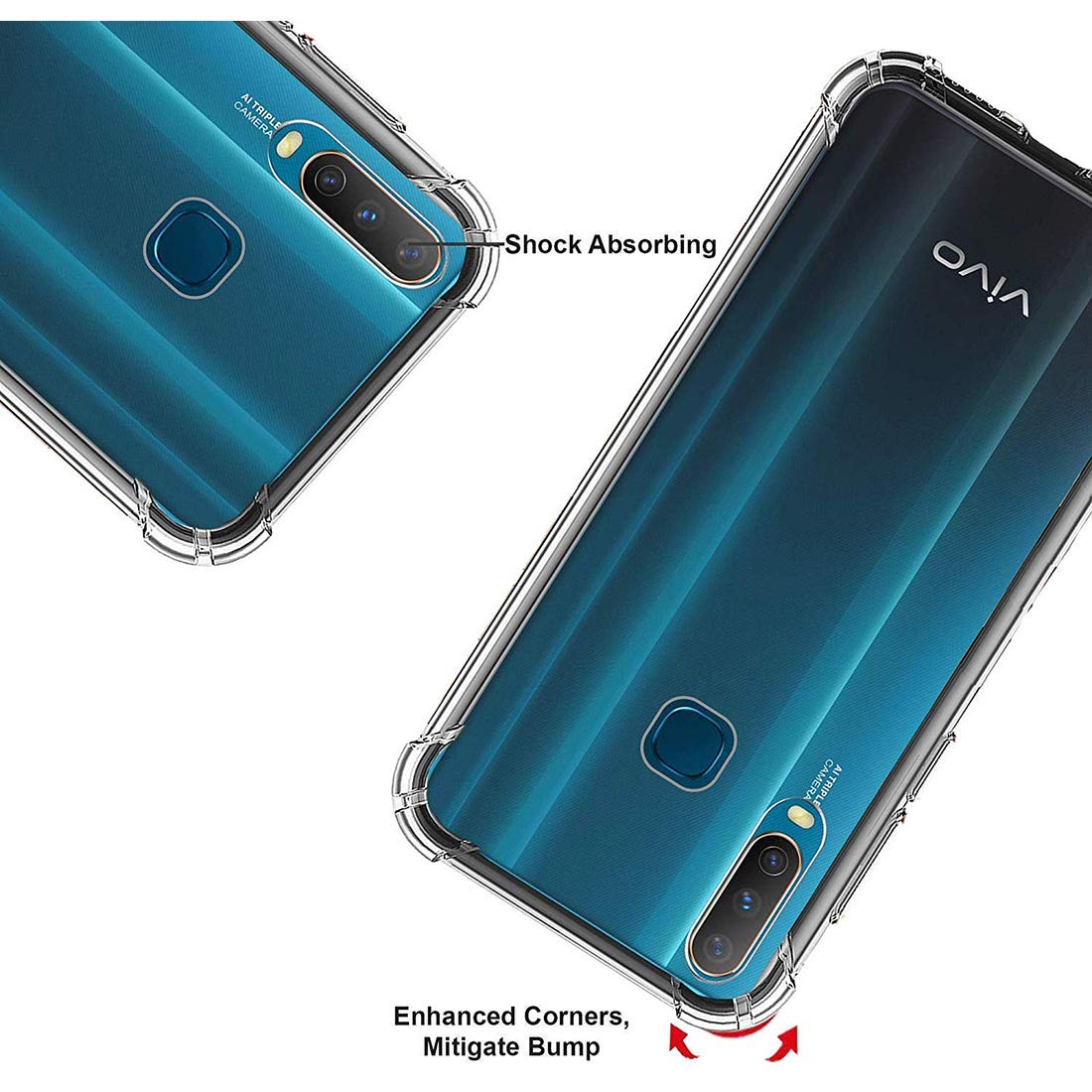 Hybrid Clear Case for Vivo V12