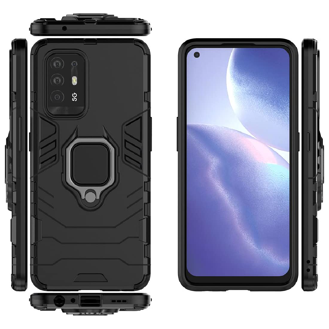 Hybrid Rugged Armor Kickstand Case for Oppo A94 5G