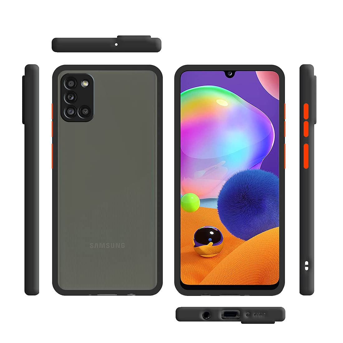 Smoke Back Case Cover for Samsung Galaxy A31 4G