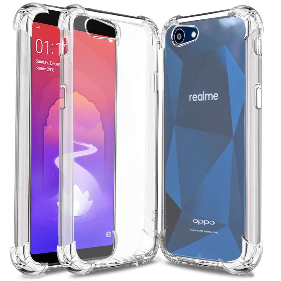Hybrid Clear Case for Realme 1