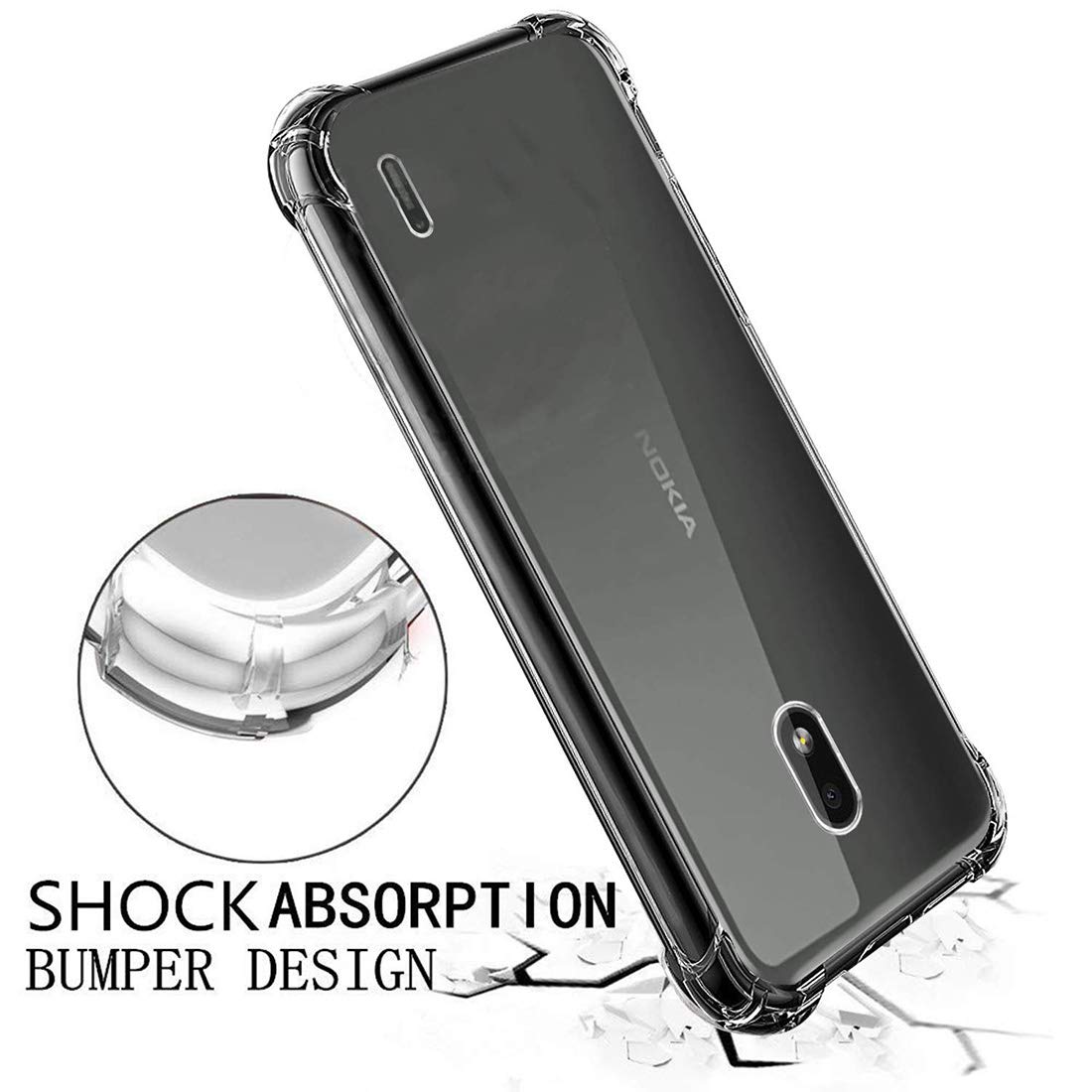 Hybrid Clear Case for Nokia 2