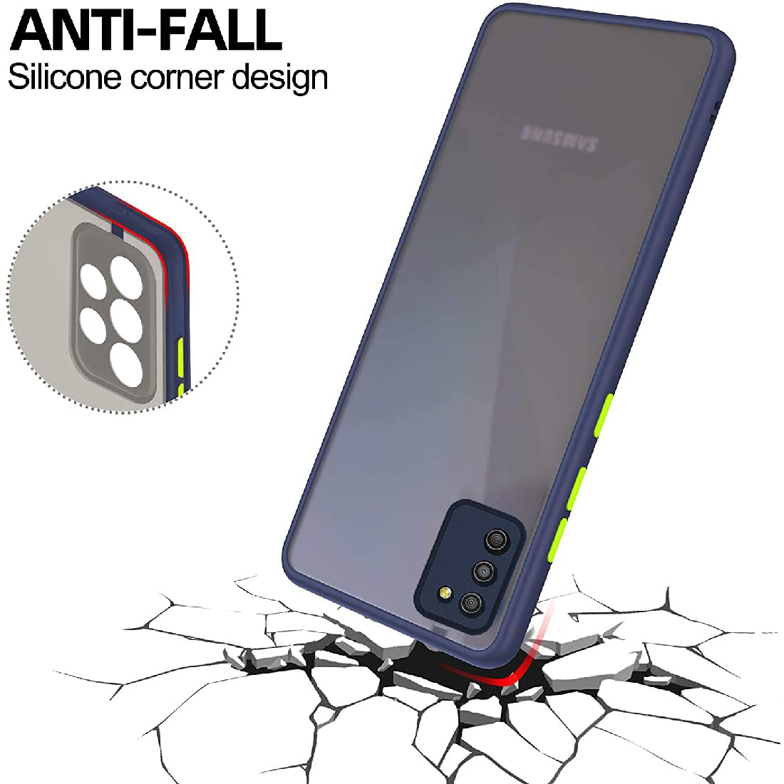 Smoke Back Case Cover for Samsung Galaxy M02s / F02s