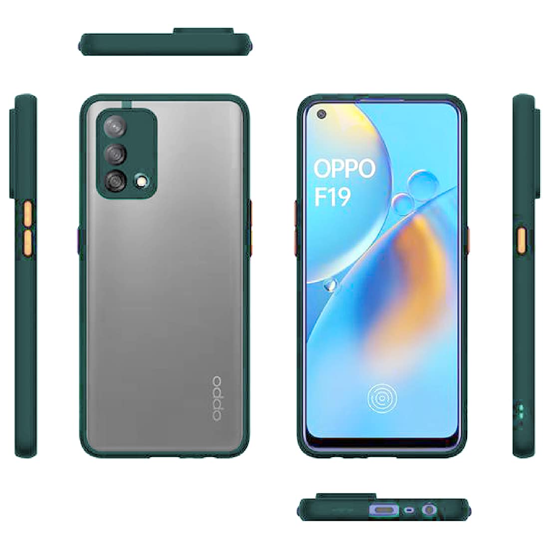 Smoke Back Case Cover for Oppo F19