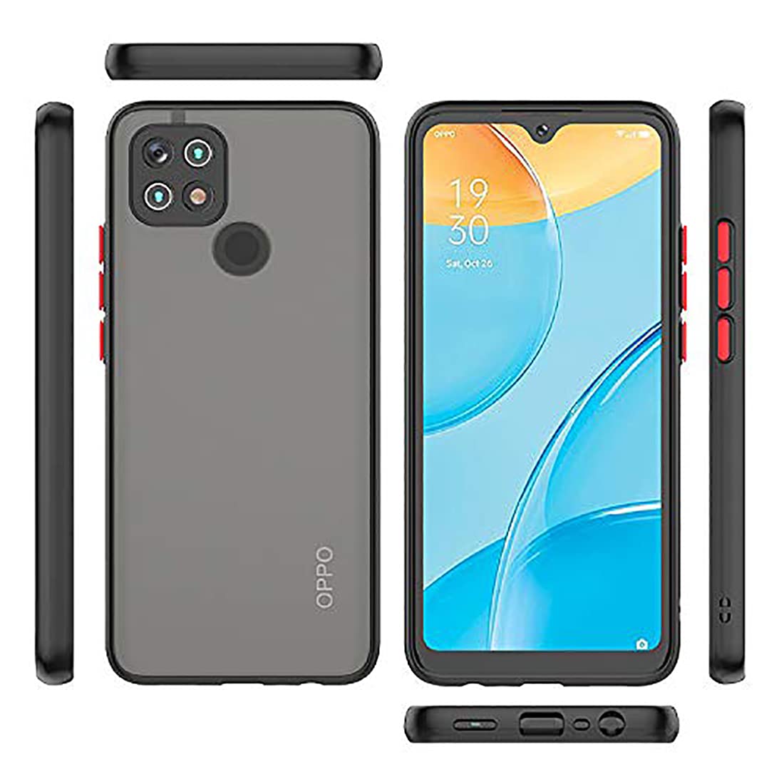 Smoke Back Case Cover for Oppo A15 / Oppo A15s