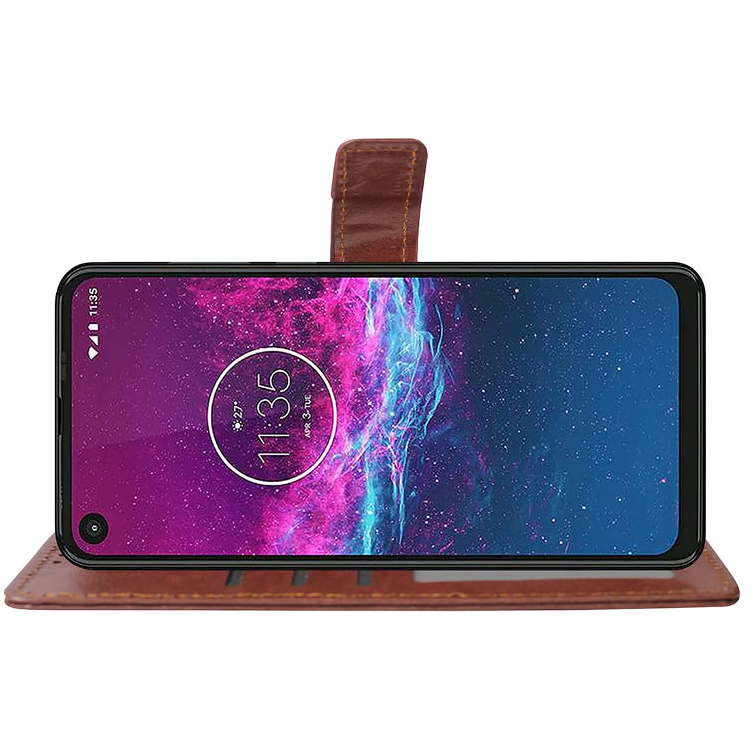 Premium Wallet Flip Cover for Motorola One Action 4G