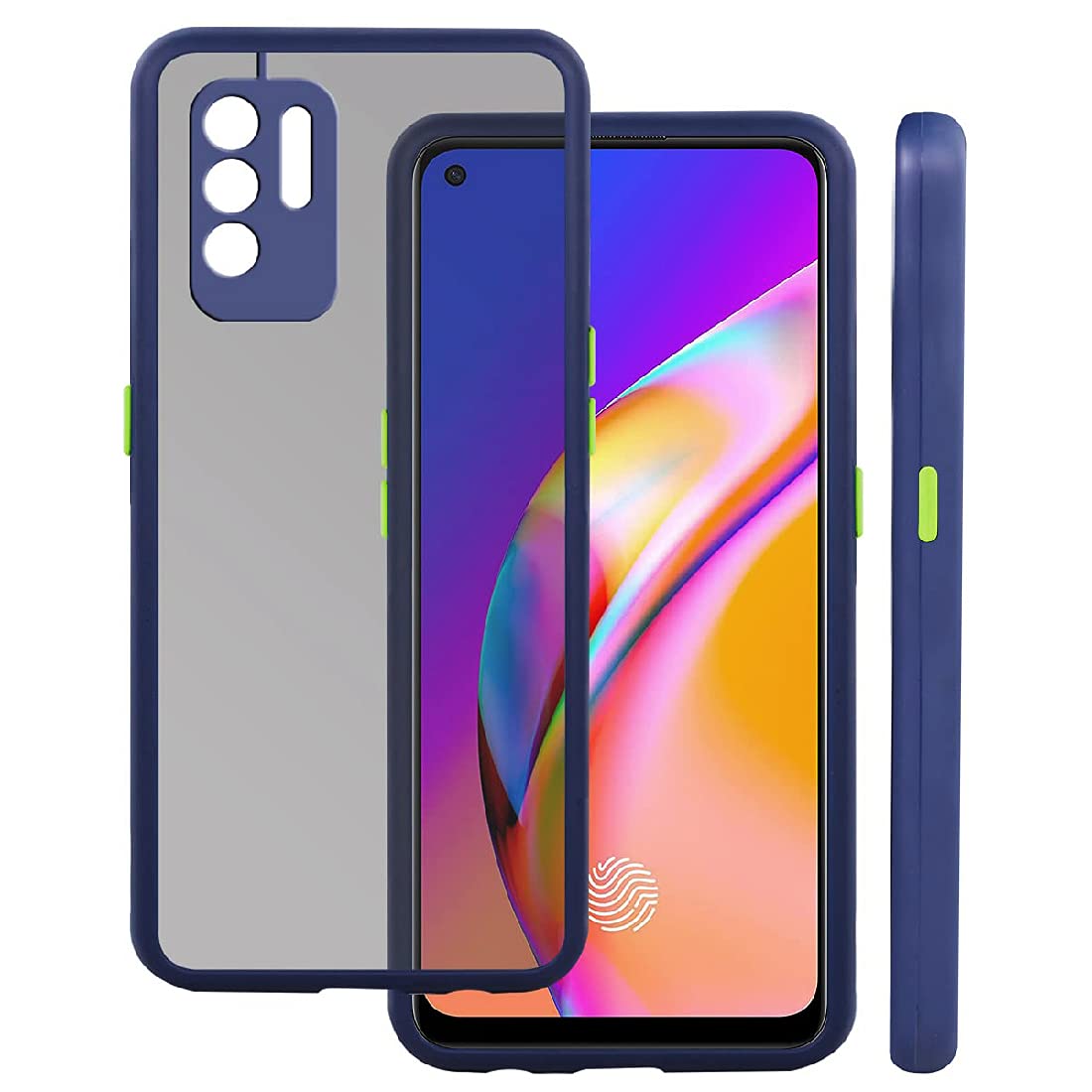 Smoke Back Case Cover for Oppo F19 Pro Plus 5G