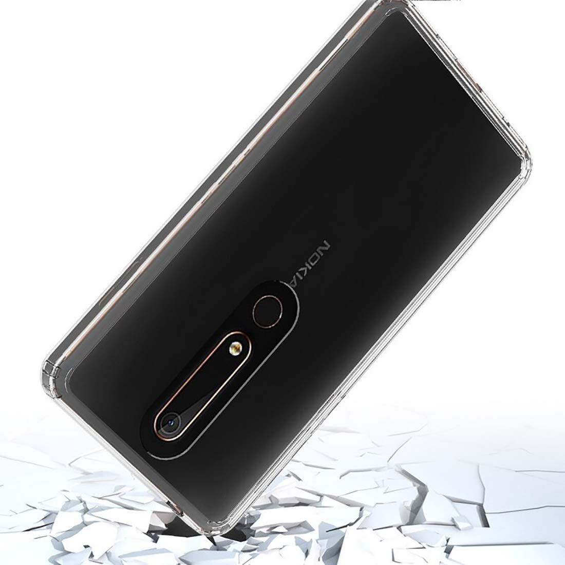 Hybrid Clear Case for Nokia 6.1 (2018)