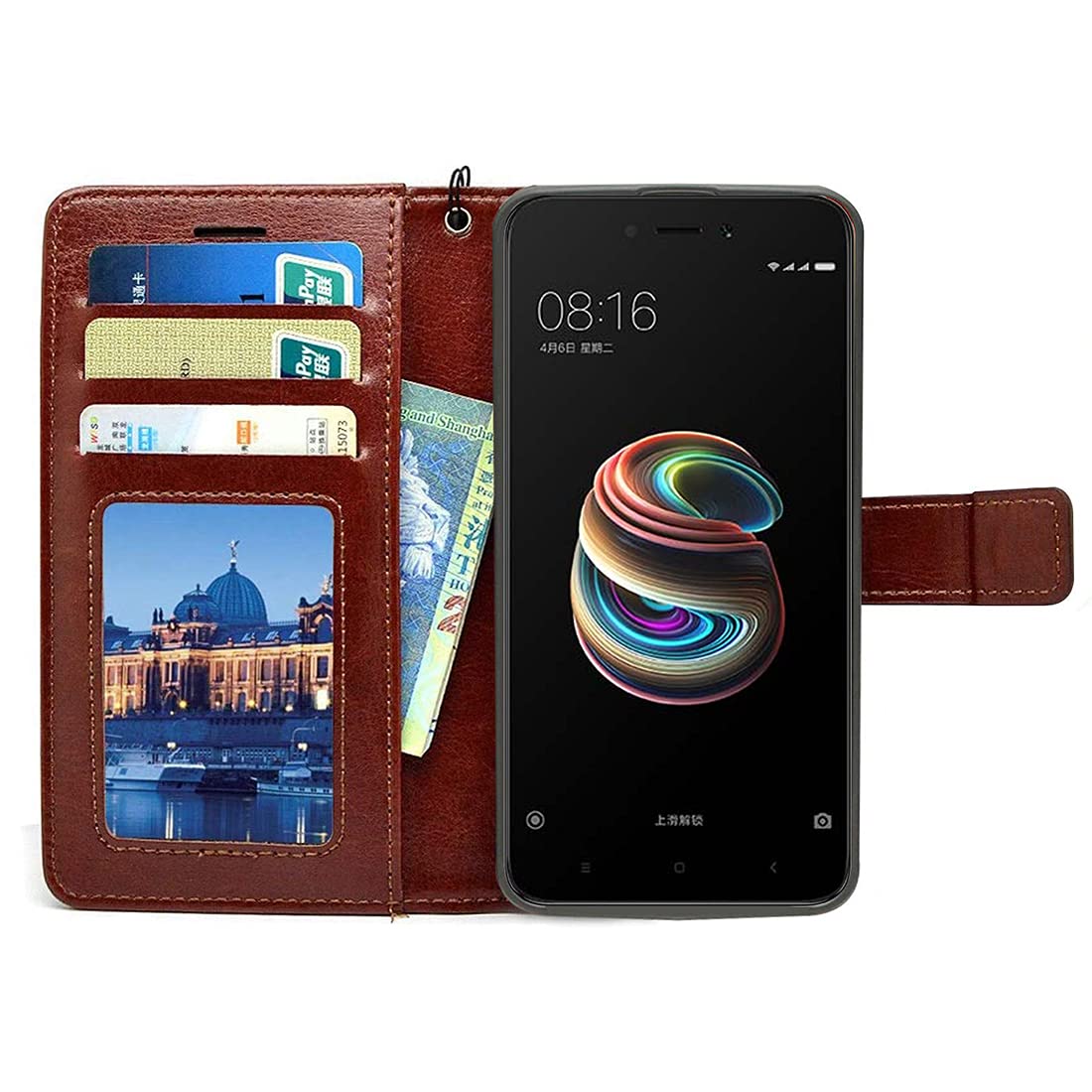 Premium Wallet Flip Cover for Mi Redmi 5A