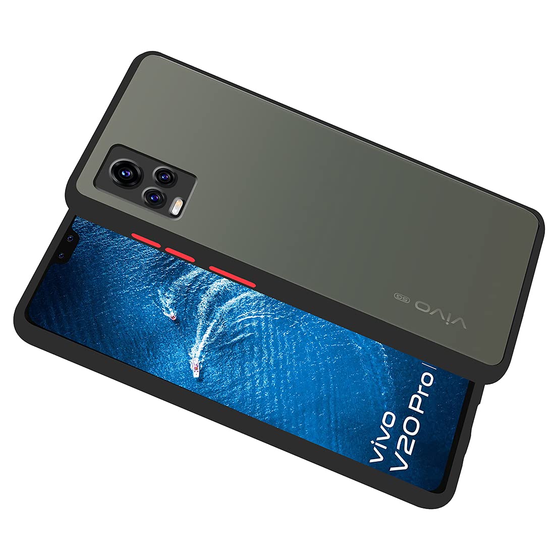 Smoke Back Case Cover for Vivo V20 Pro 4G