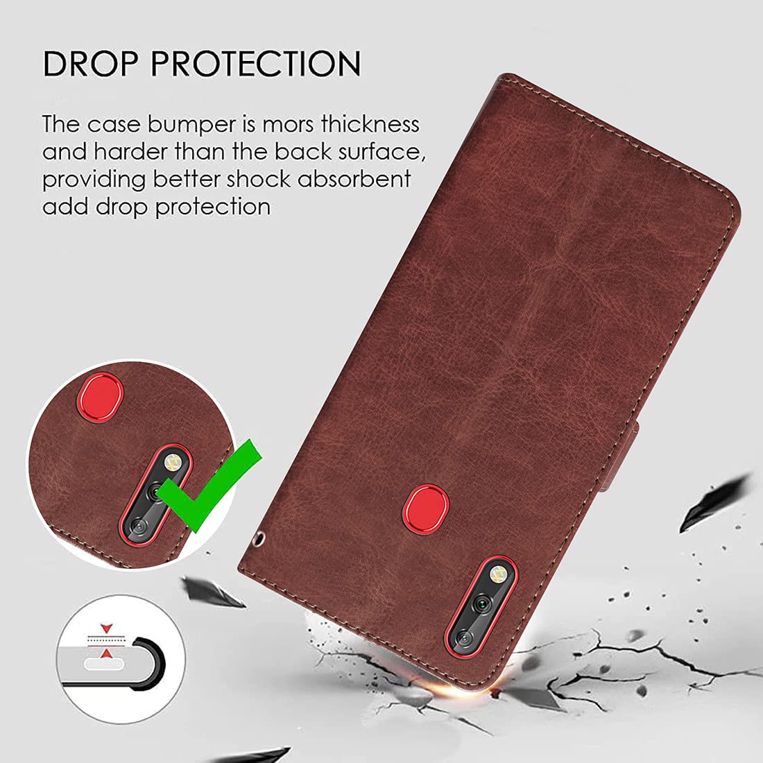 Premium Wallet Flip Cover for Lava Z66 4G