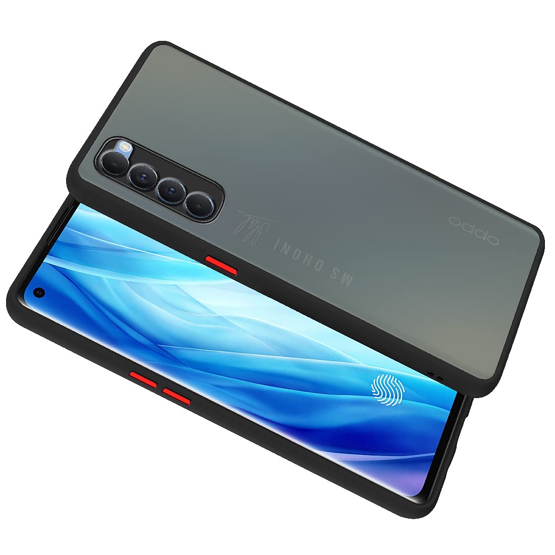 Smoke Back Case Cover for Oppo Reno 4 Pro