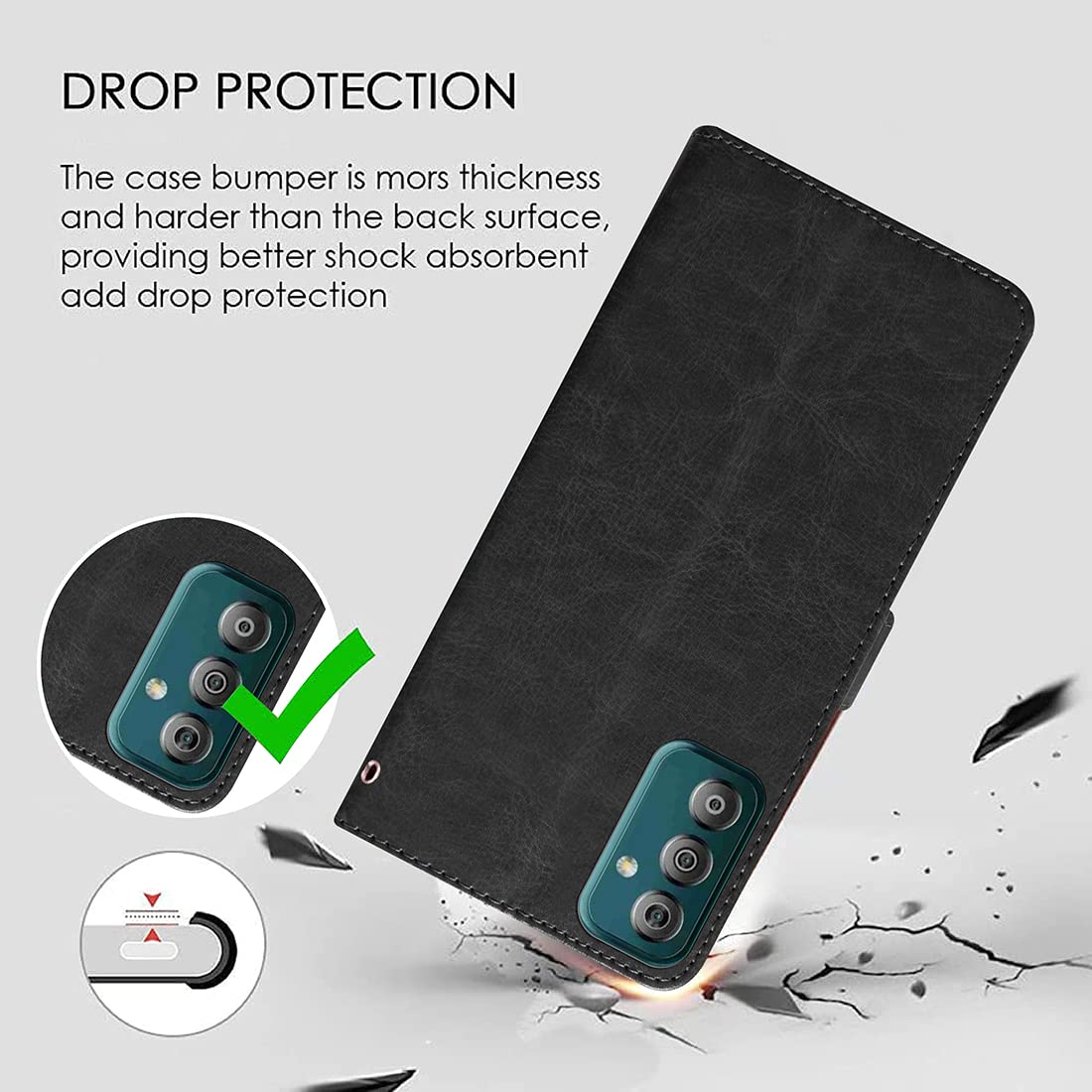 Premium Wallet Flip Cover for Samsung Galaxy F23 5G