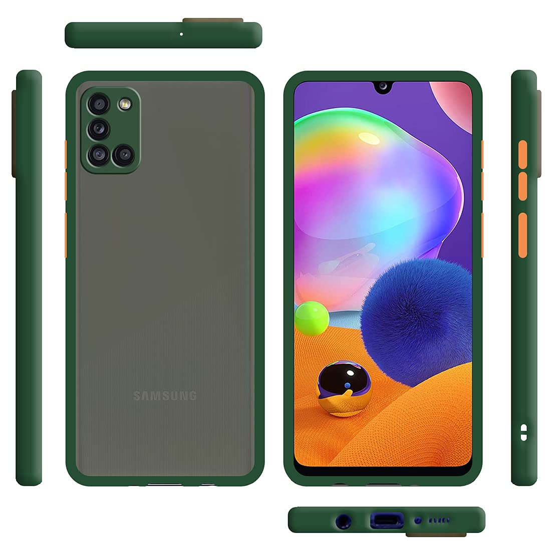 Smoke Back Case Cover for Samsung Galaxy A31 4G