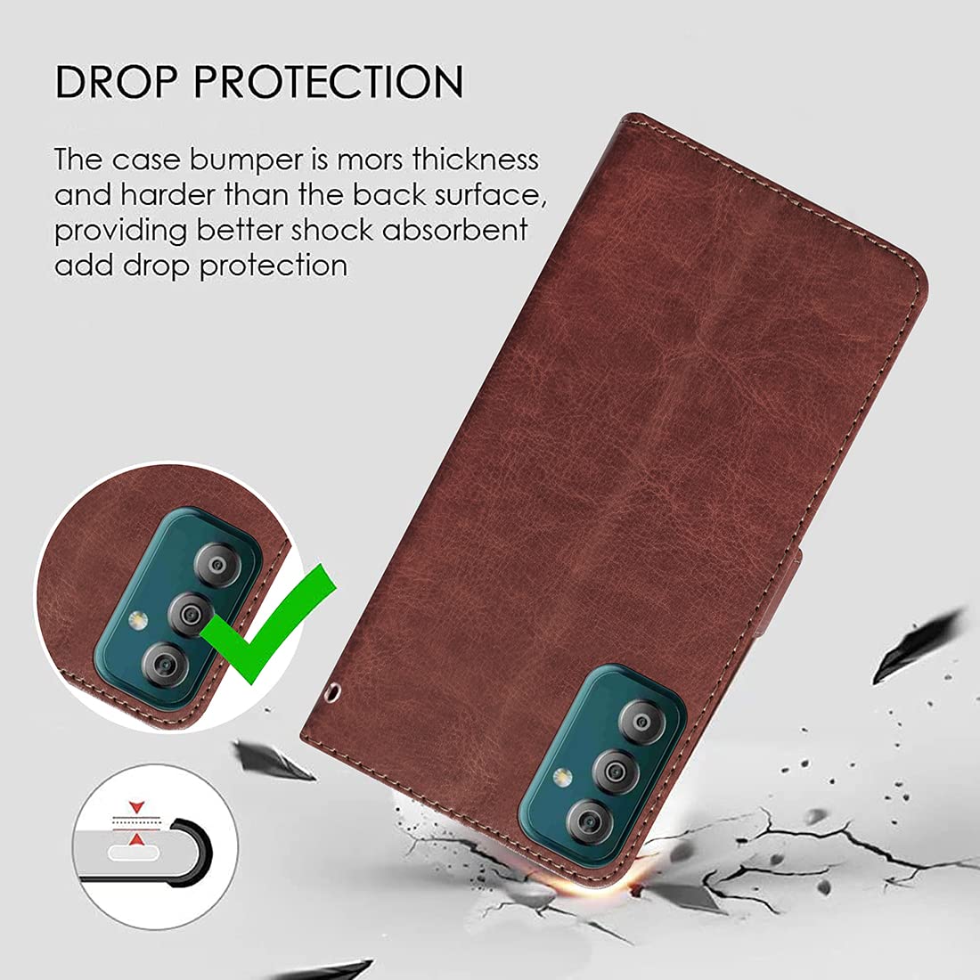 Premium Wallet Flip Cover for Samsung Galaxy F23 5G