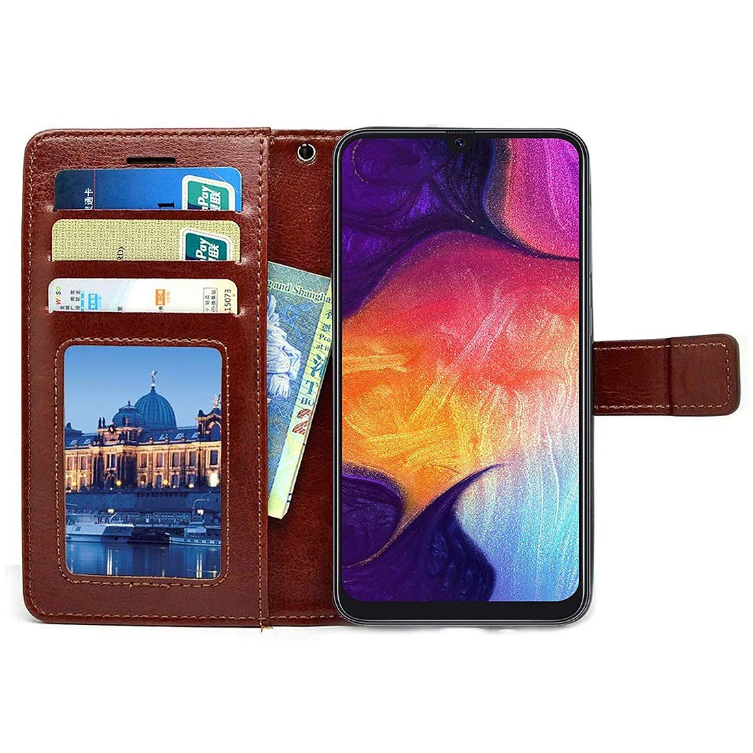 Premium Wallet Flip Cover for Samsung Galaxy A50s