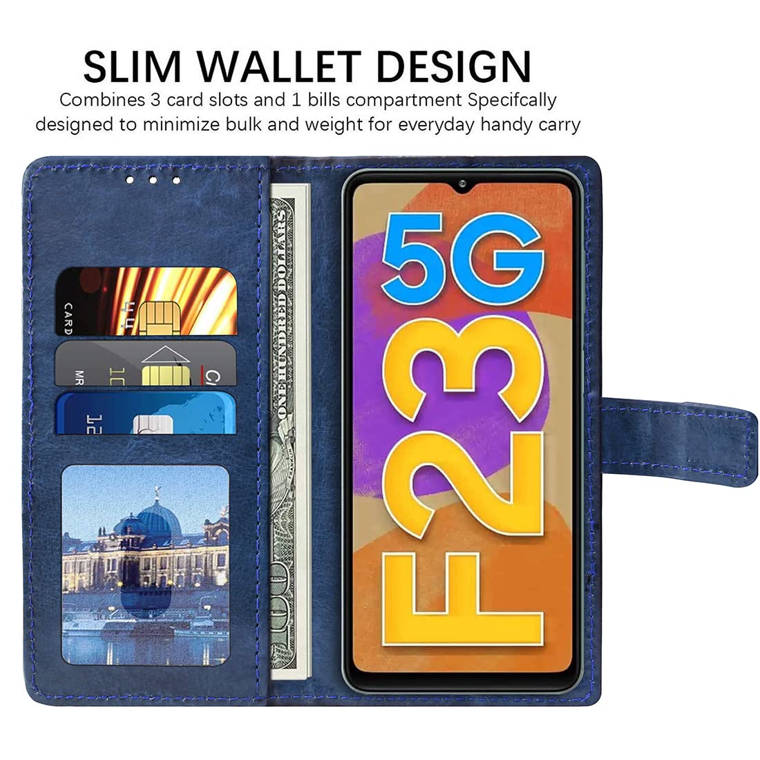 Premium Wallet Flip Cover for Samsung Galaxy F23 5G