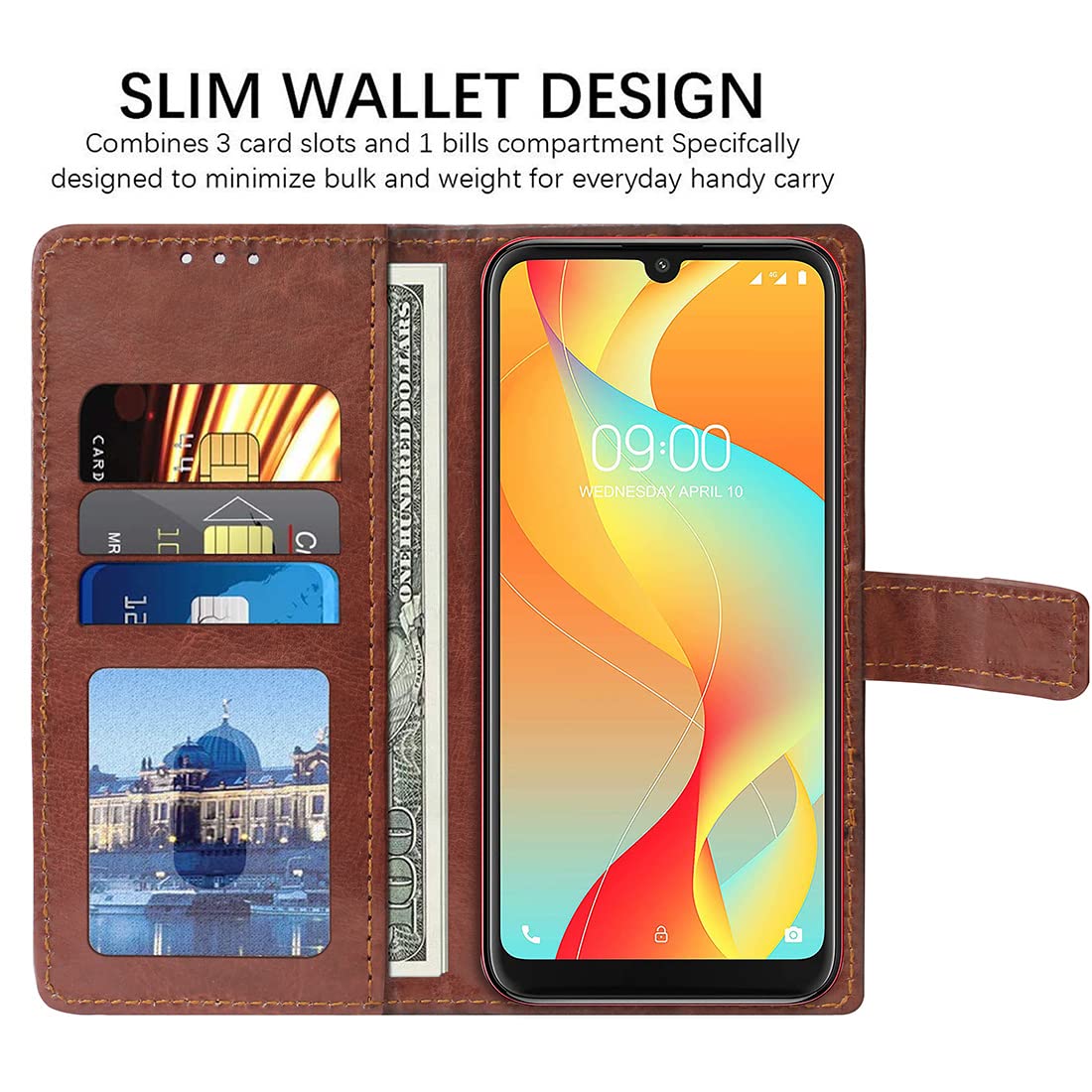 Premium Wallet Flip Cover for Lava Z66 4G