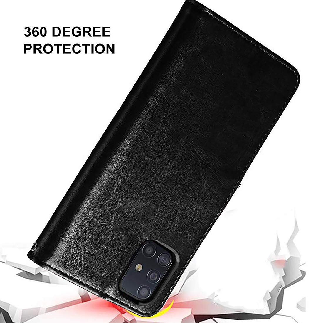 Premium Wallet Flip Cover for Samsung Galaxy A71