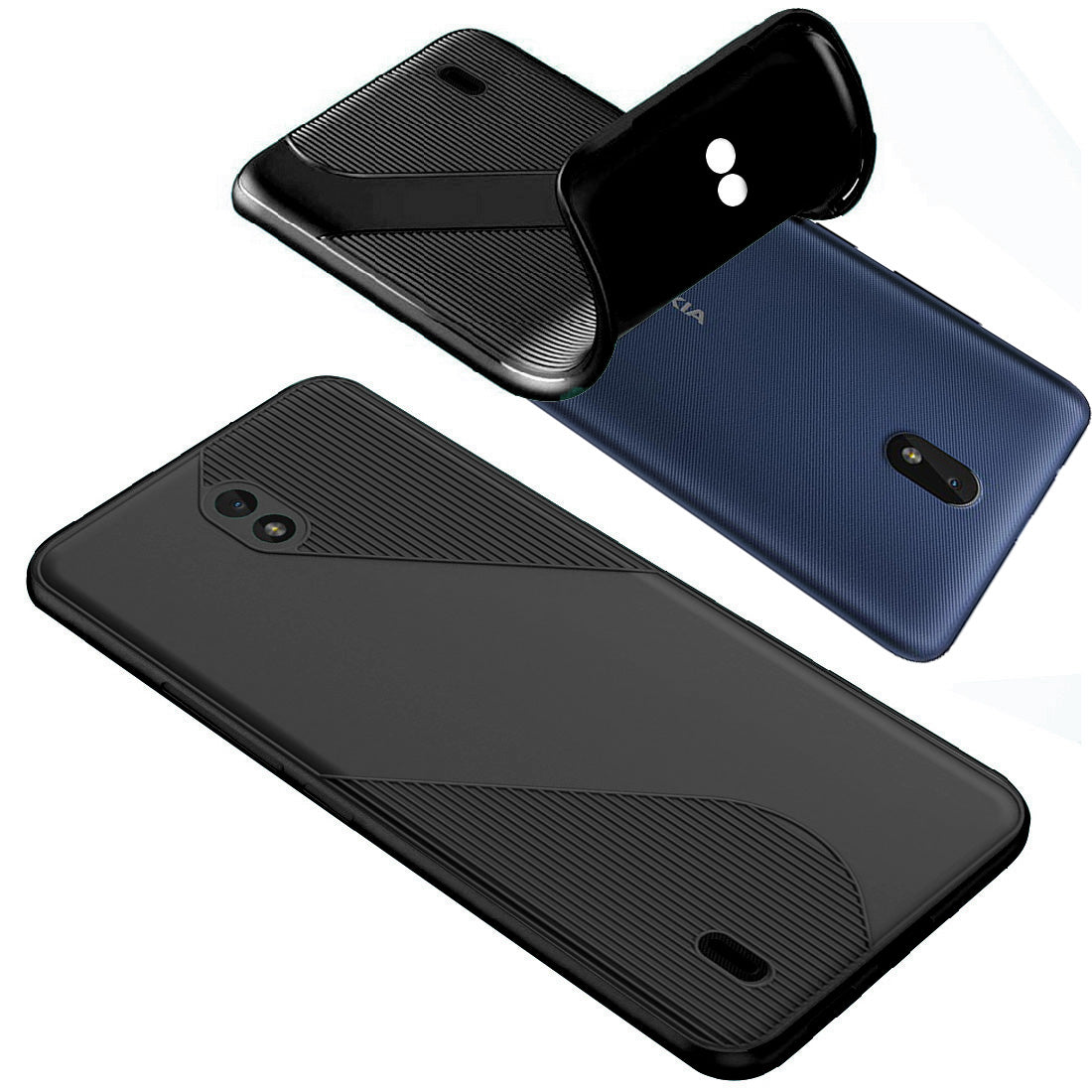 S-Style Matte TPU Back Cover for Nokia C01 Plus