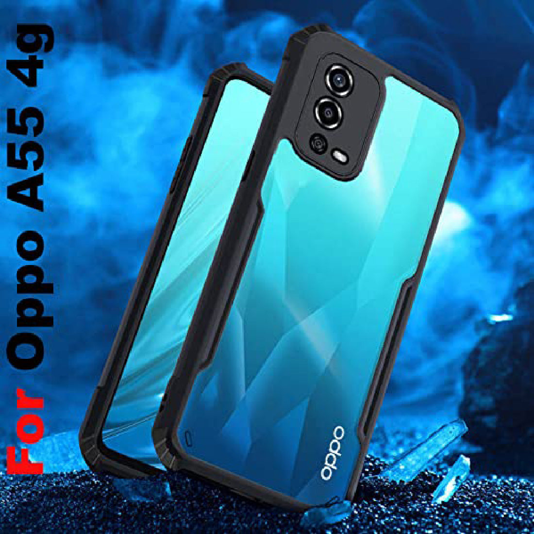 Shockproof Hybrid Cover for Oppo A55 4G