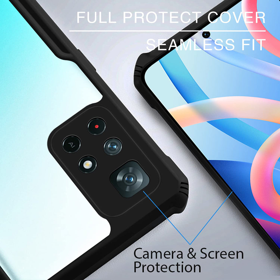 Shockproof Hybrid Cover for Mi Redmi Note 11T 5G / Poco M4 Pro 5G