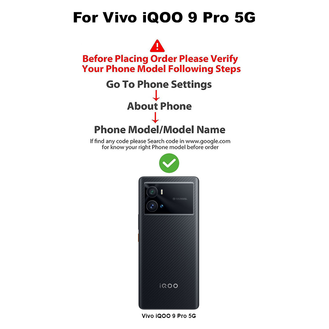 Shockproof Hybrid Cover for Vivo iQOO 9 Pro 5G