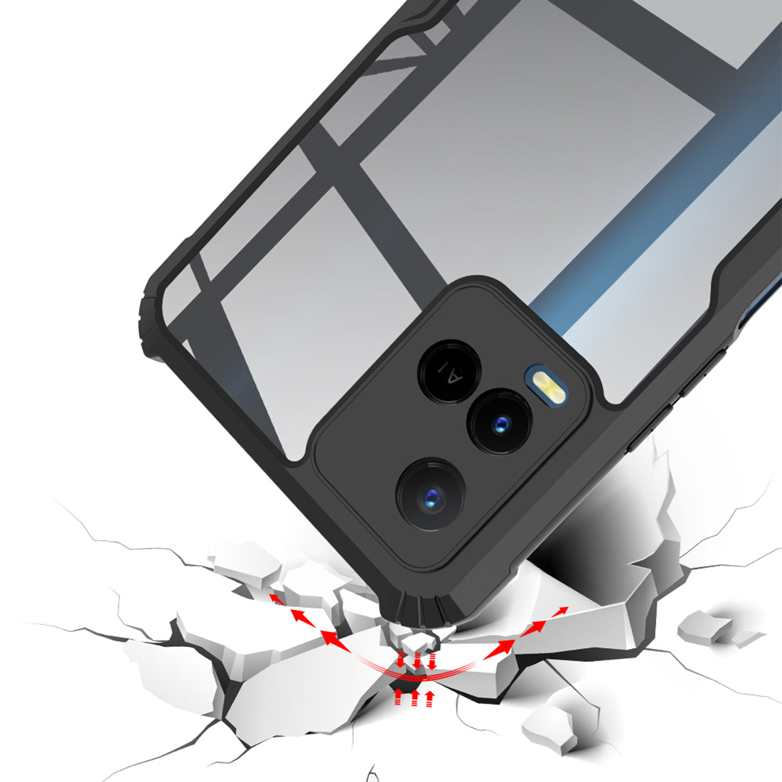 Shockproof Hybrid Cover for Vivo Y21s 4G