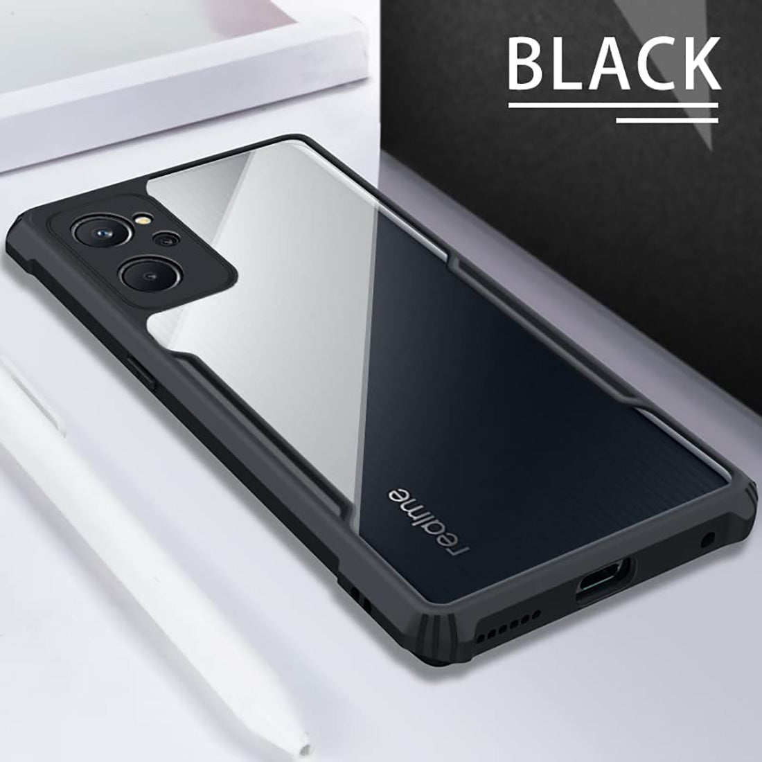 Shockproof Hybrid Cover for Realme 9i 4G