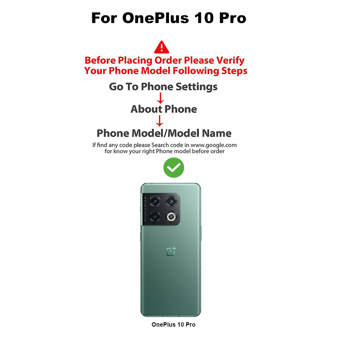 Shockproof Hybrid Cover for OnePlus 10 Pro 5G