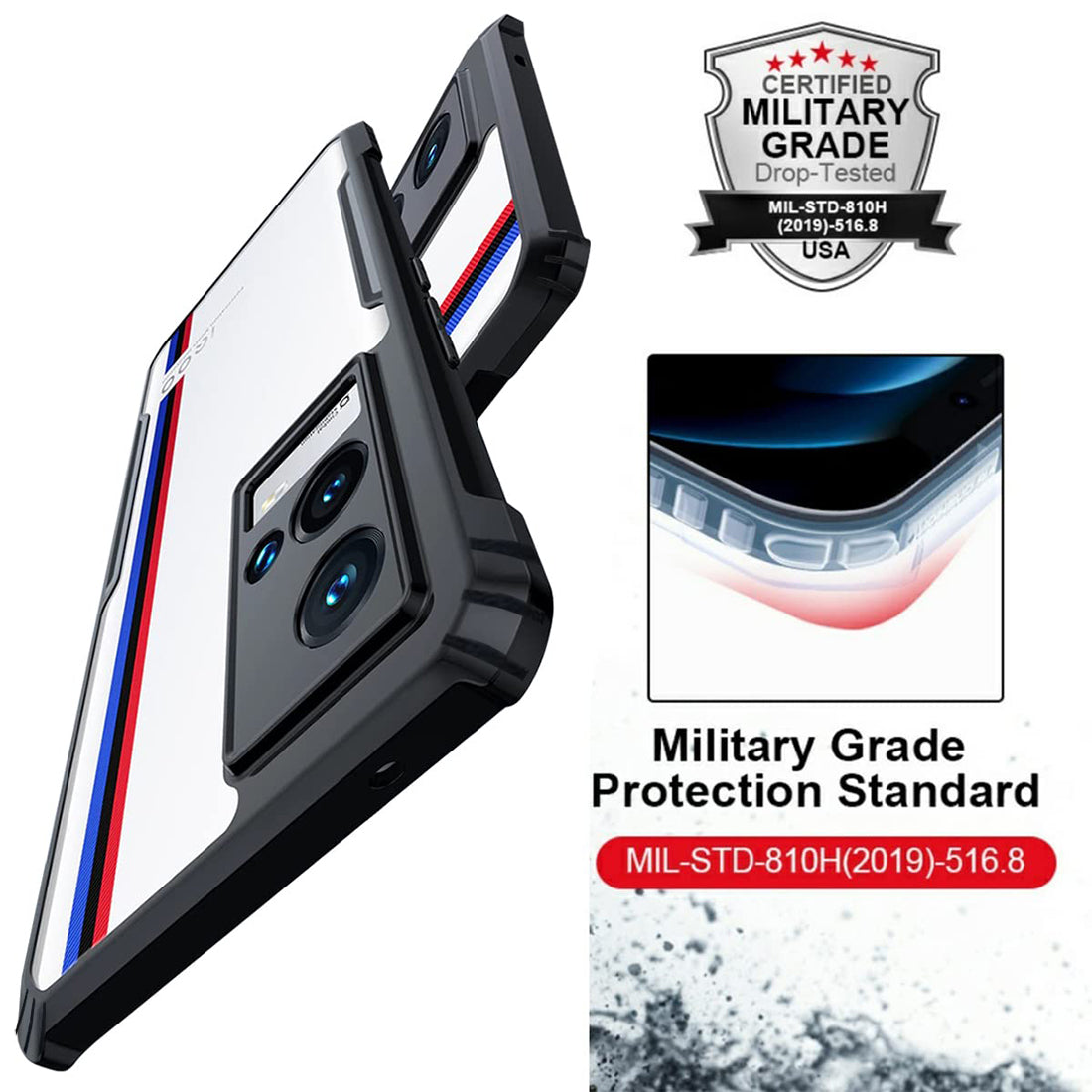 Shockproof Hybrid Cover for Vivo iQOO 9 5G