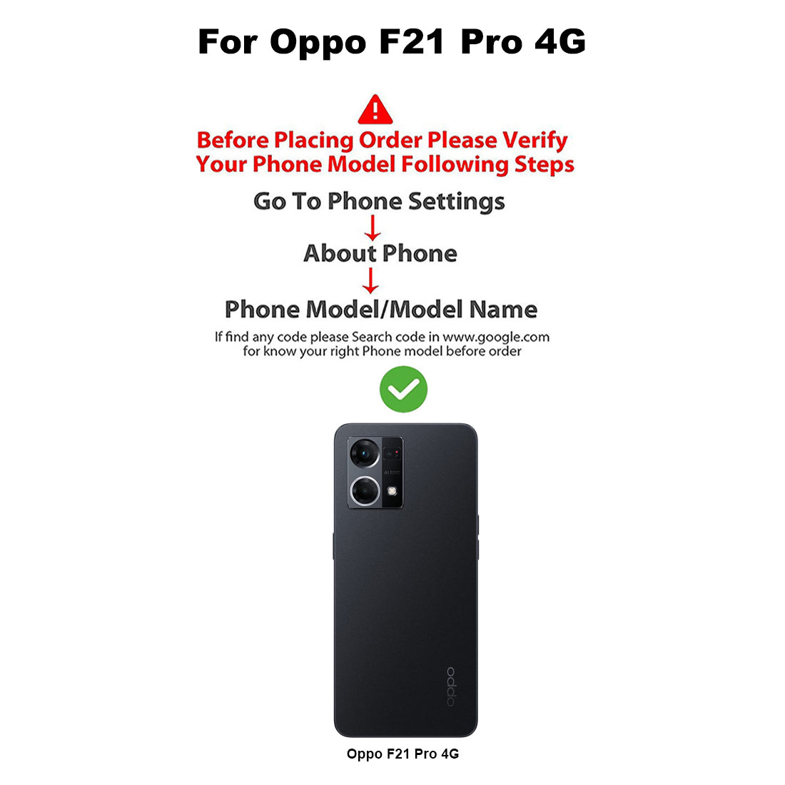 Shockproof Hybrid Cover for Oppo F21 Pro 4G