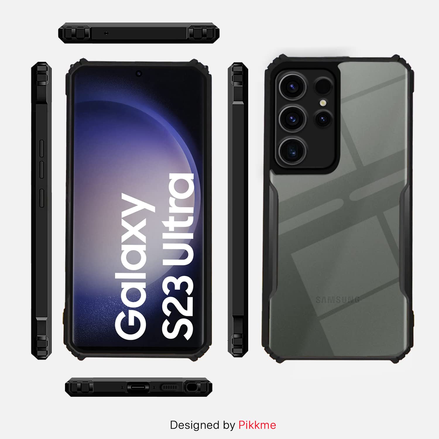 Shockproof Hybrid Cover for Samsung Galaxy S23 Ultra 5G