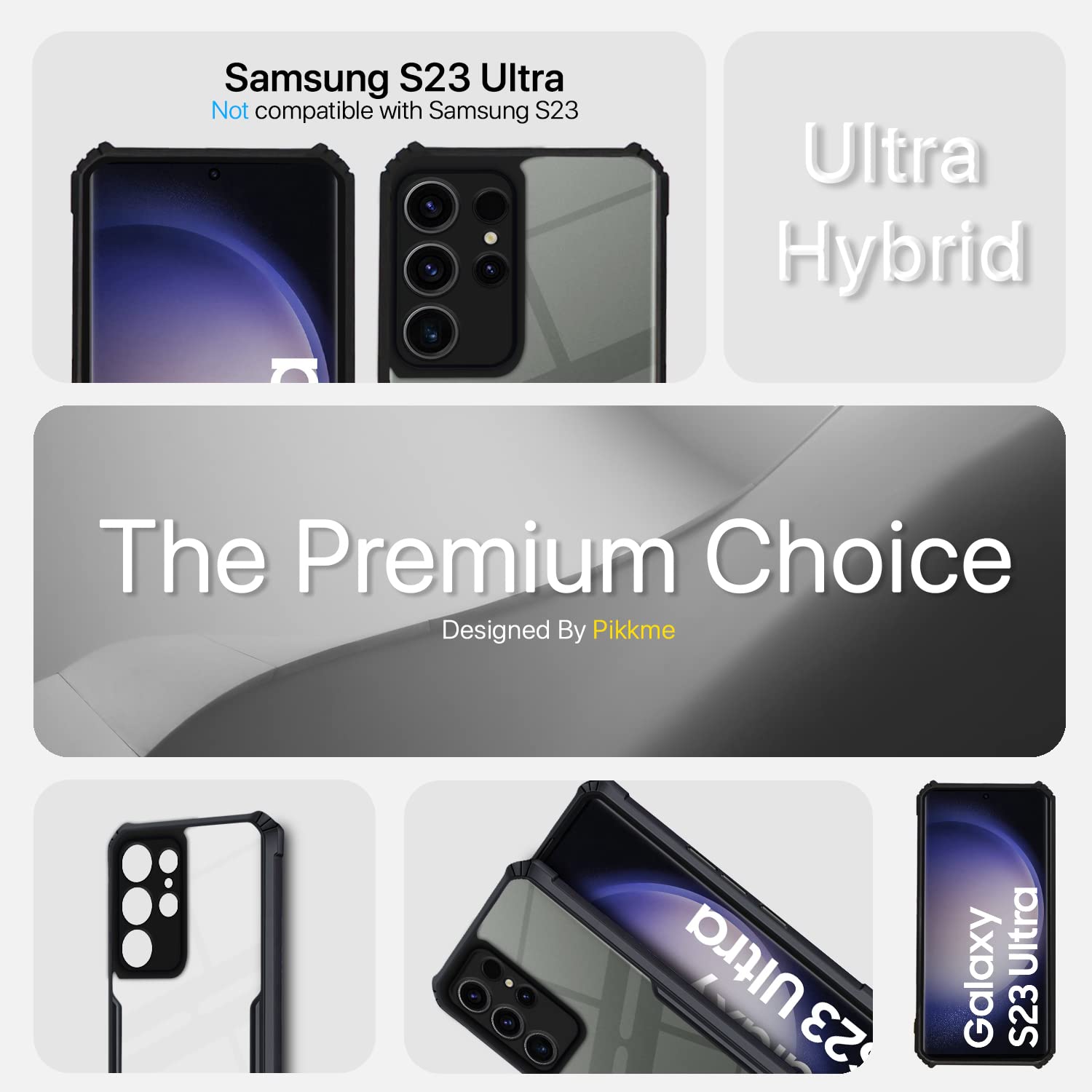 Shockproof Hybrid Cover for Samsung Galaxy S23 Ultra 5G