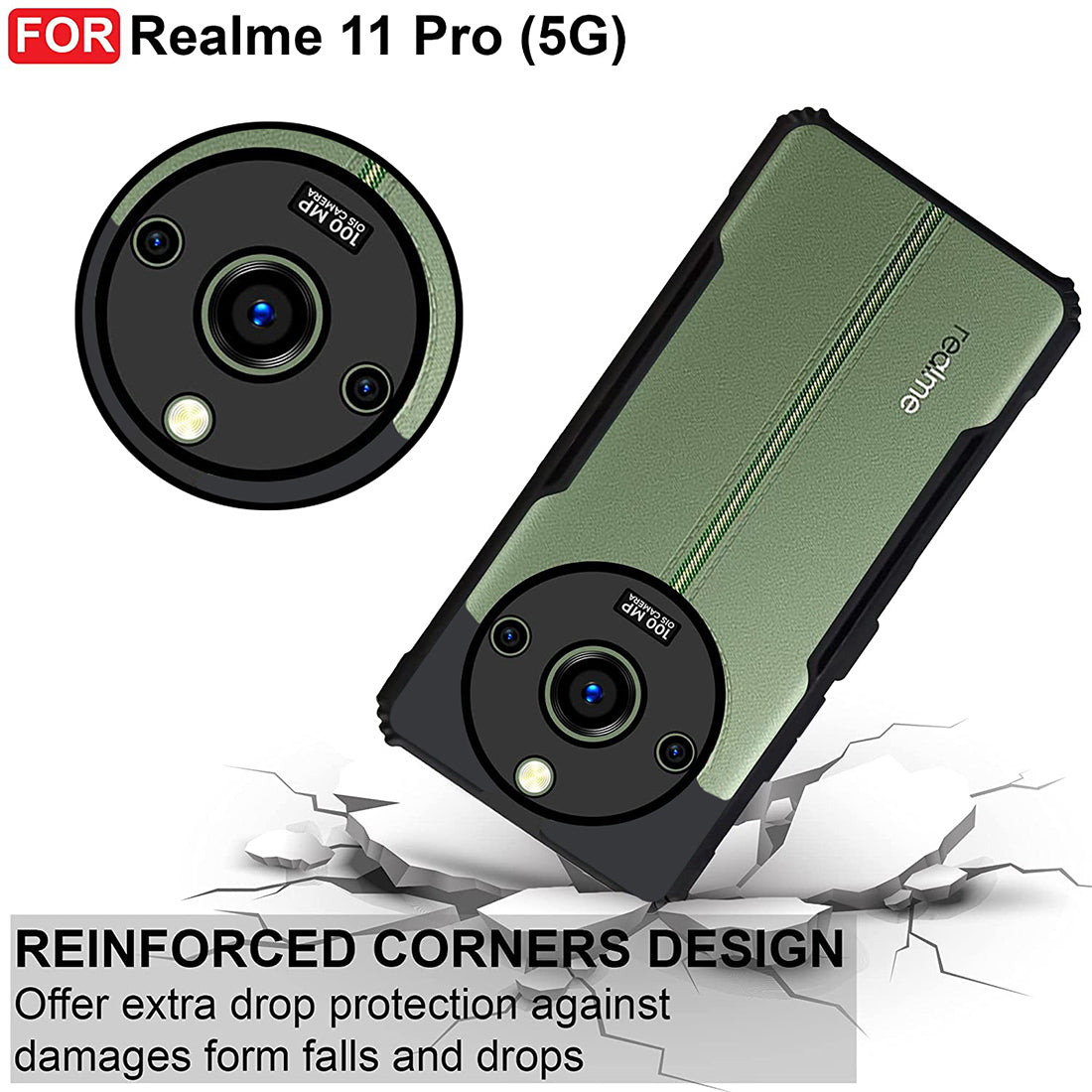 Shockproof Hybrid Cover for Realme 11 Pro 5G / 11 Pro Plus 5G