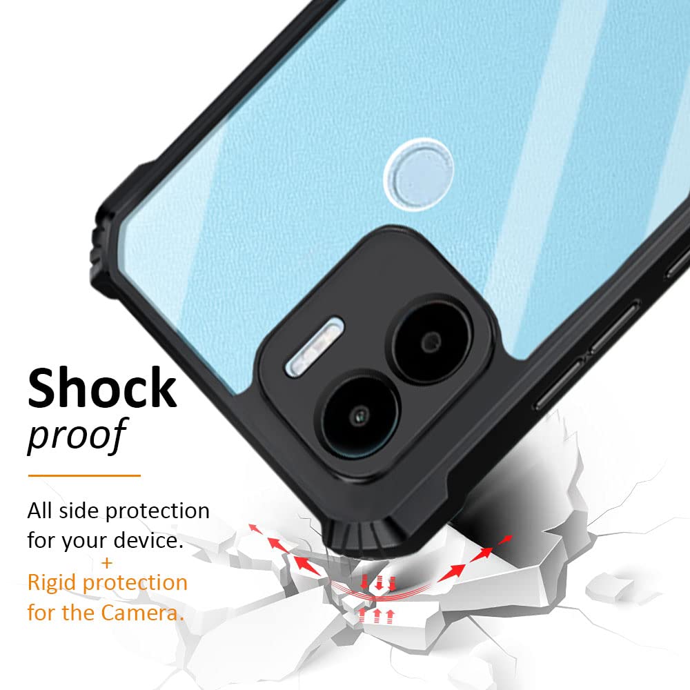 Shockproof Hybrid Cover for Mi Redmi A2 Plus 4G / A1 Plus 4G / Poco C50 4G / C51 4G