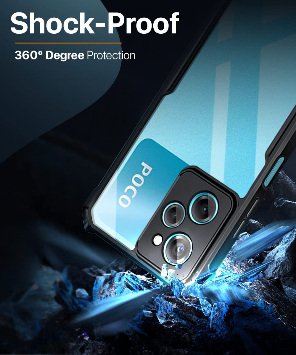 Shockproof Hybrid Cover for Mi Redmi Note 12 Pro 5G / 12 Pro Plus 5G / Poco X5 Pro 5G