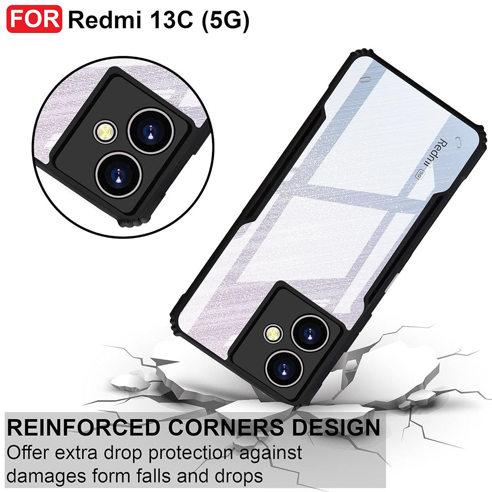 Shockproof Hybrid Cover for Mi Redmi 13C 5G