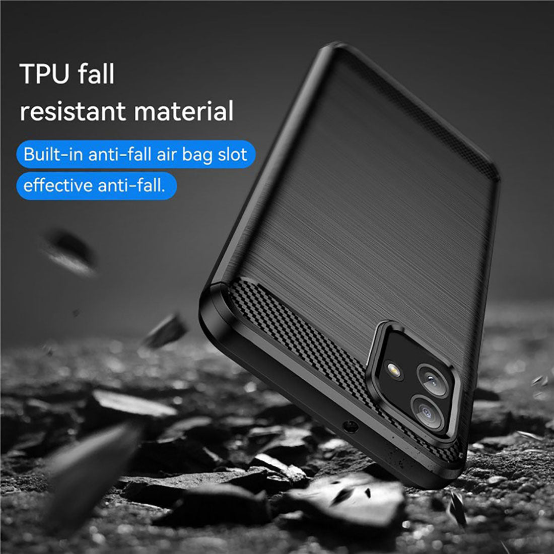 Carbon Fiber Case for Samsung Galaxy M04 4G / A04E 4G / F04 4G